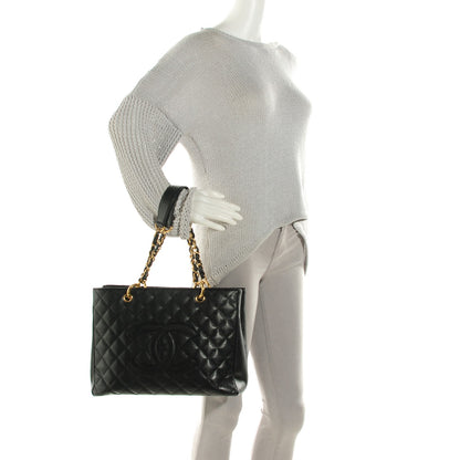 Chanel Caviar Quilted Grand Shopping Tote GST Black 2 of 7