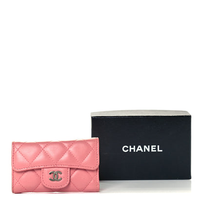 Chanel Lambskin Quilted 6 Key Holder Pink 12 of 12