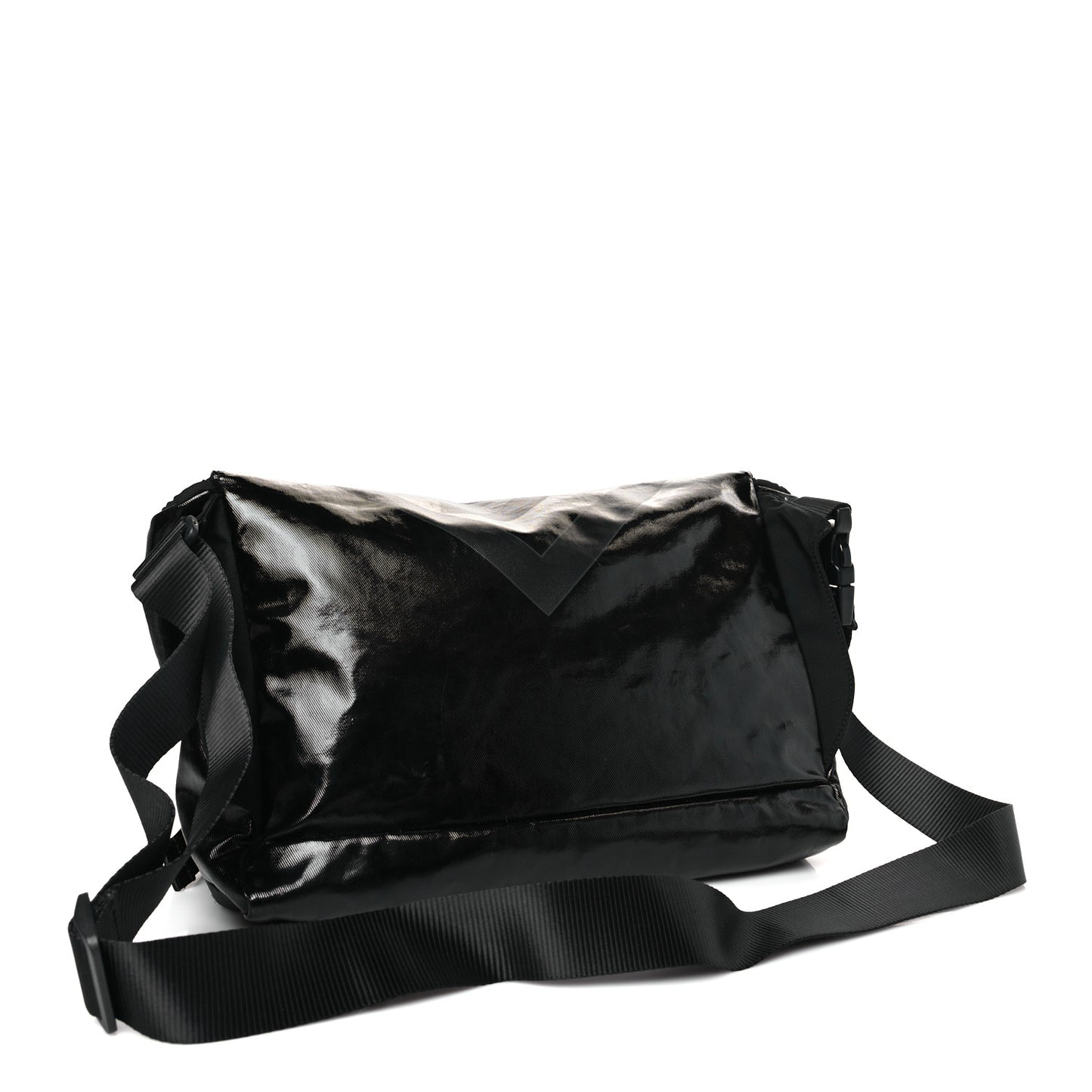 Coated Canvas Sport Messenger Black