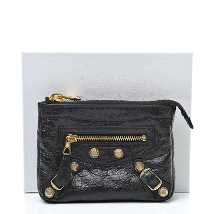 Balenciaga Agneau Giant 12 Gold Hardware M Porte-Monnaie Coin Purse Black 8 of 8