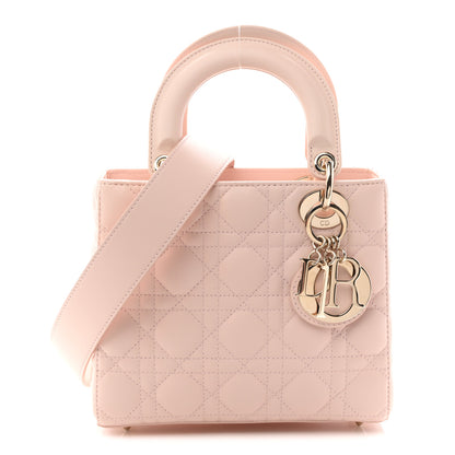 Christian Dior Lambskin Cannage Small My ABCDior Lady Dior Powder Pink 1 of 10