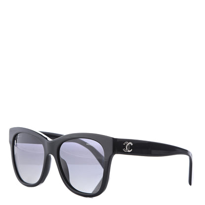Chanel Polarized Square CC Sunglasses 5380 Black 1 of 9