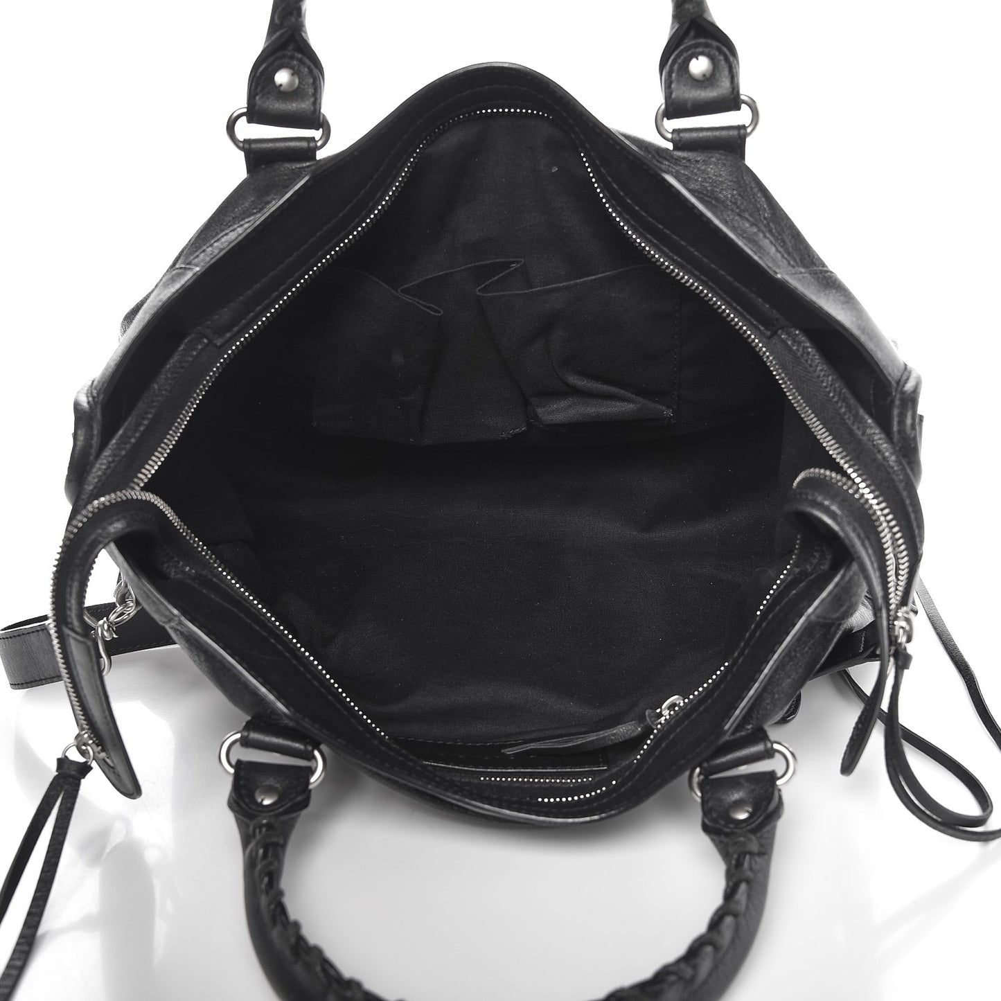 Agneau Classic Silver Hardware City Black