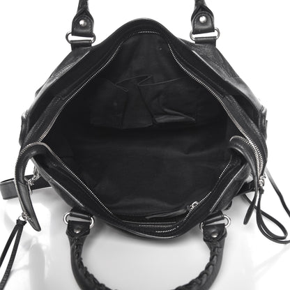 Balenciaga Agneau Classic Silver Hardware City Black 11 of 13