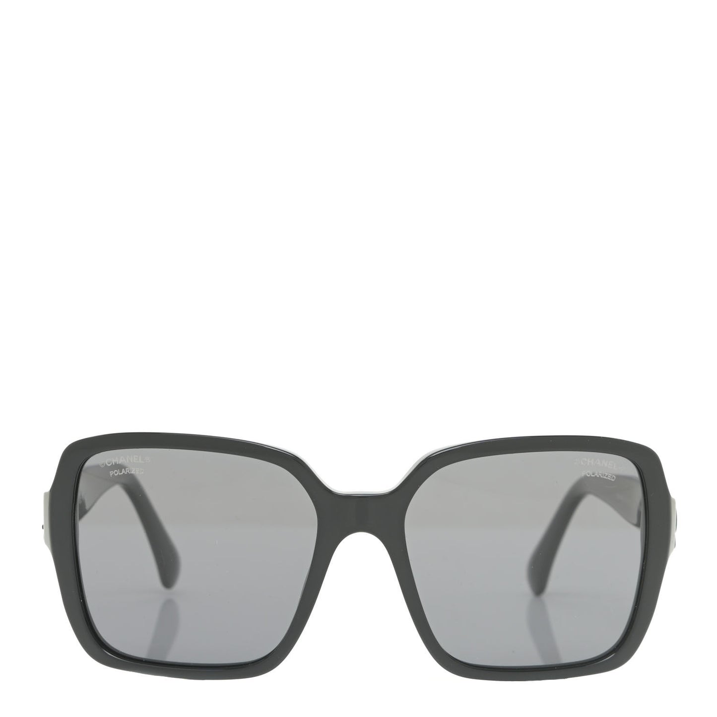 Acetate Polarized Square Sunglasses 5408 Black