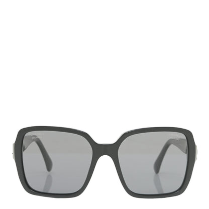 Chanel Acetate Polarized Square Sunglasses 5408 Black 3 of 8