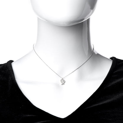 Tiffany 18K White Gold Diamond Mini Paloma Picasso Loving Heart Pendant Necklace 2 of 5
