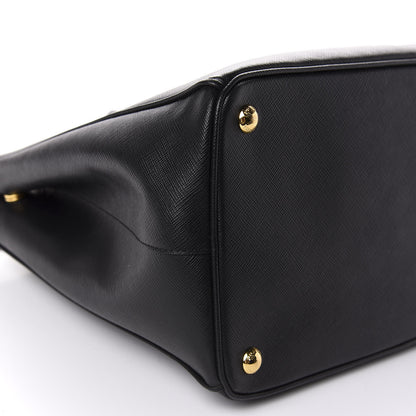 Prada Saffiano Medium Galleria Double Zip Tote Black 7 of 12