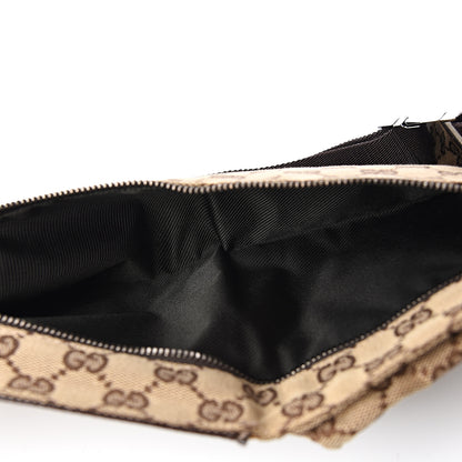 Gucci GG Monogram Double Pocket Belt Bag Dark Brown 4 of 6