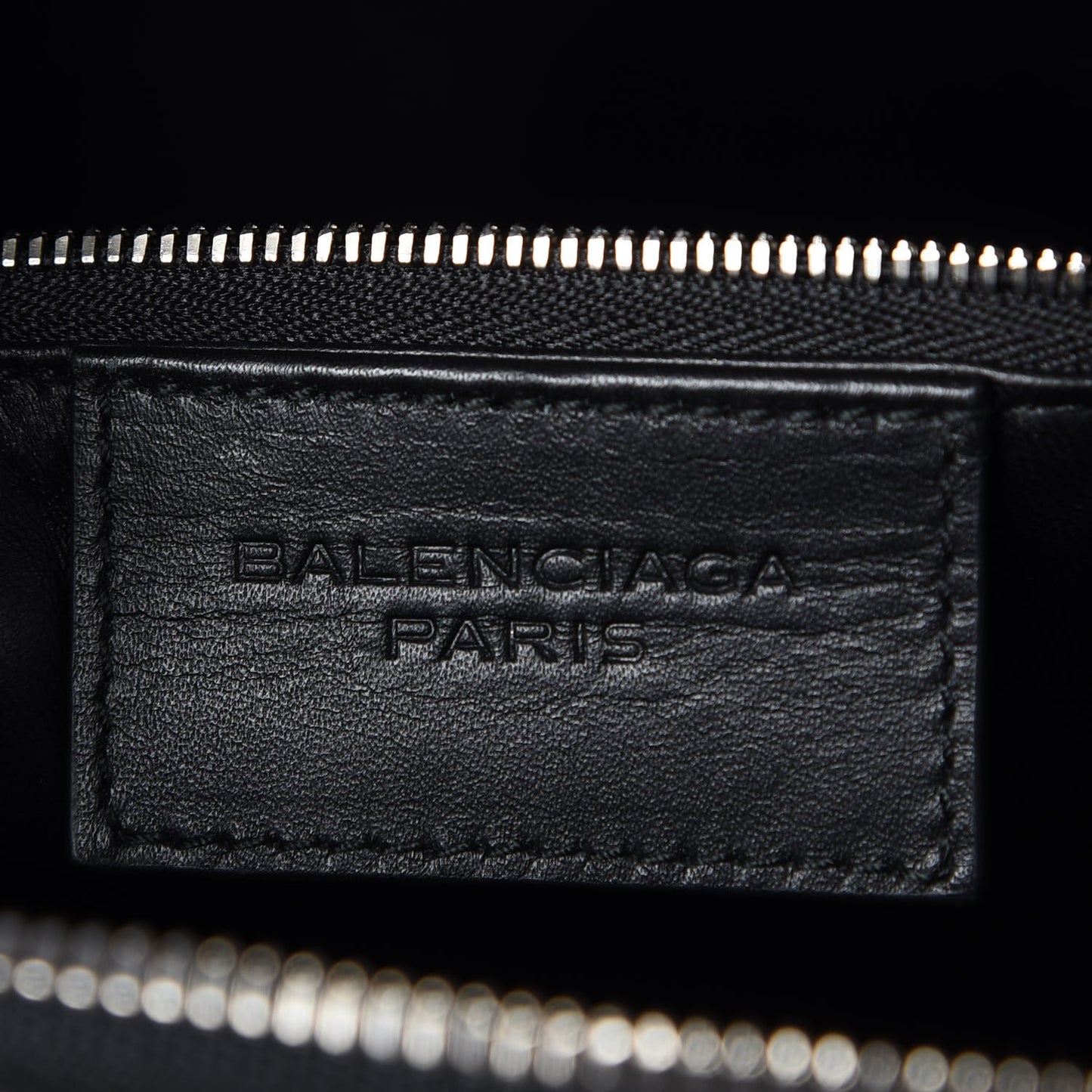 Calfskin Le Dix Zip Cartable Black