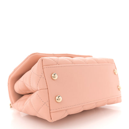 Chanel Caviar Quilted Extra Mini Coco Handle Flap Light Pink 4 of 10