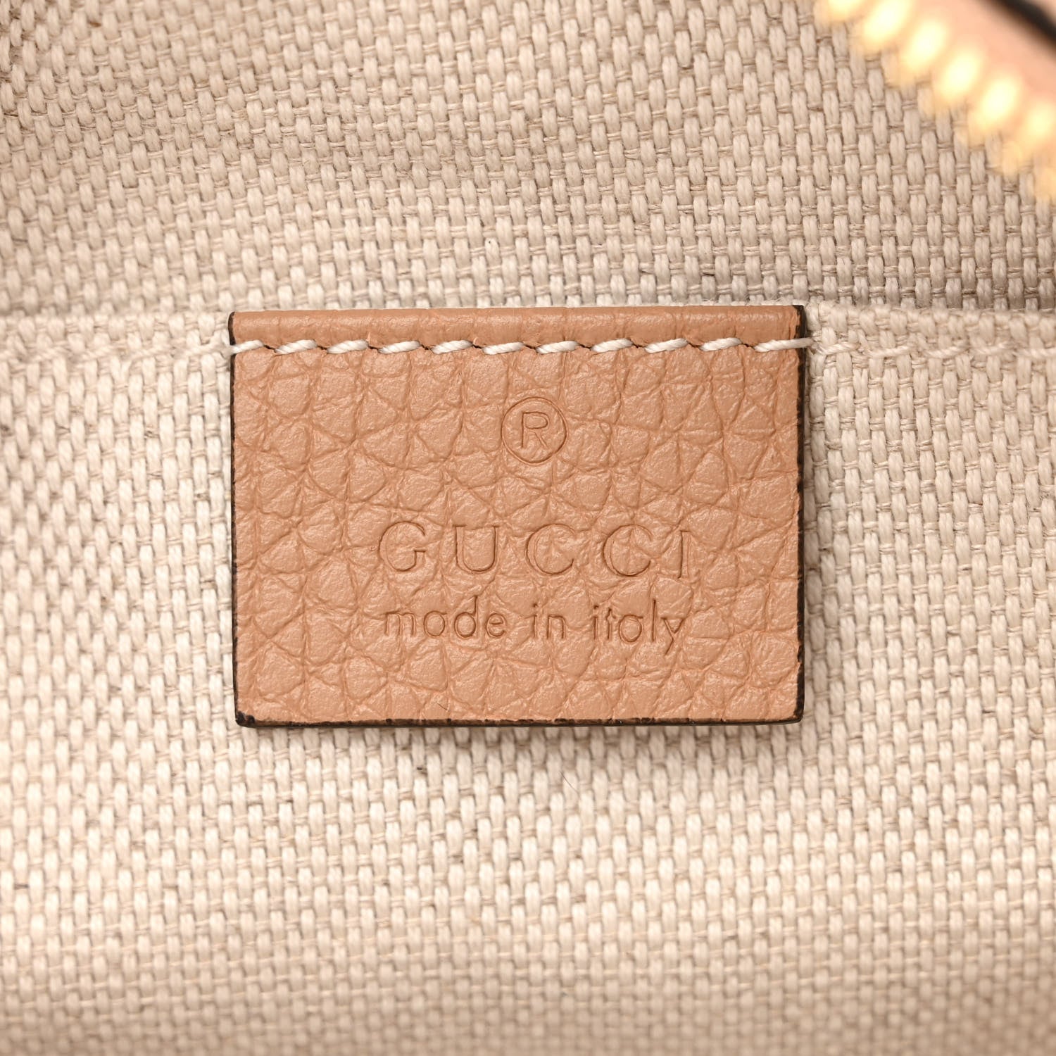 Gucci Pebbled Calfskin Small Soho Disco Bag Camelia 6 of 11