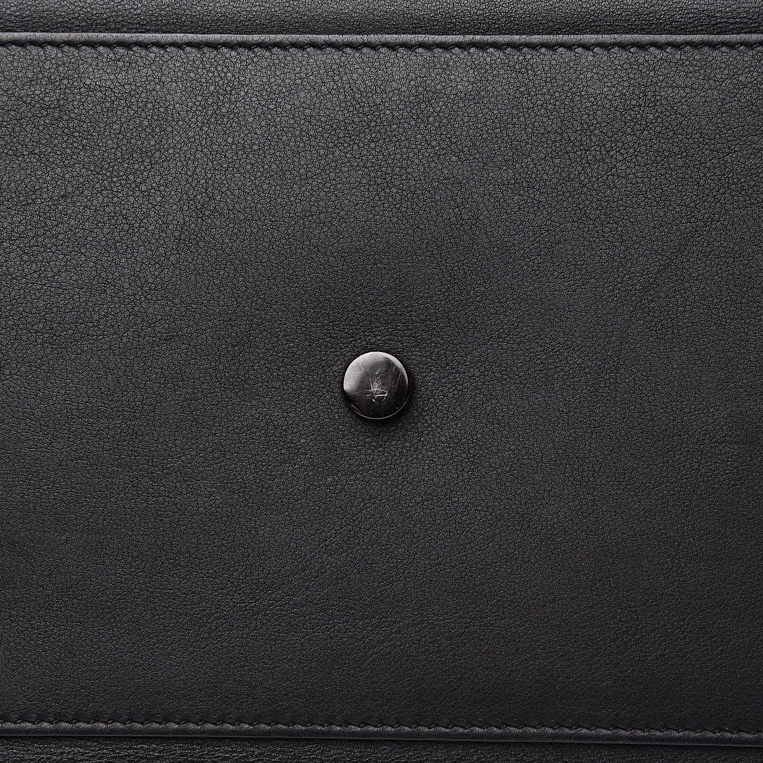 Saint Laurent Smooth Calfskin Crocodile Embossed Small Monogram Downtown Cabas Black 9 of 12