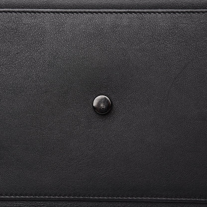 Saint Laurent Smooth Calfskin Crocodile Embossed Small Monogram Downtown Cabas Black 9 of 12