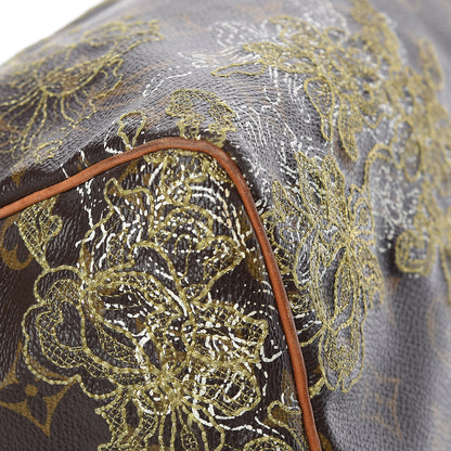 Louis Vuitton Monogram Dentelle Speedy 30 Gold 12 of 15