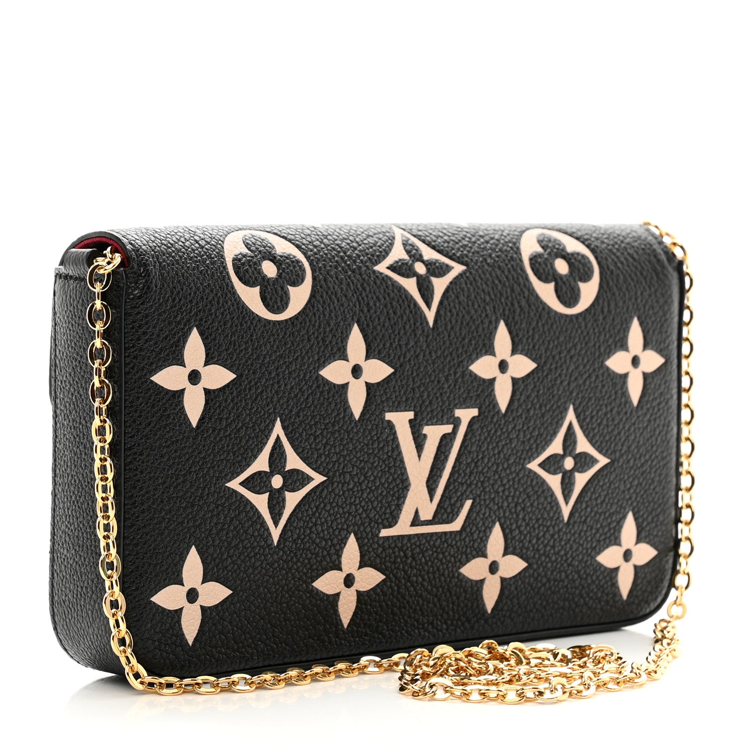 Louis Vuitton Empreinte Monogram Giant Felicie Pochette Black Beige 4 of 9
