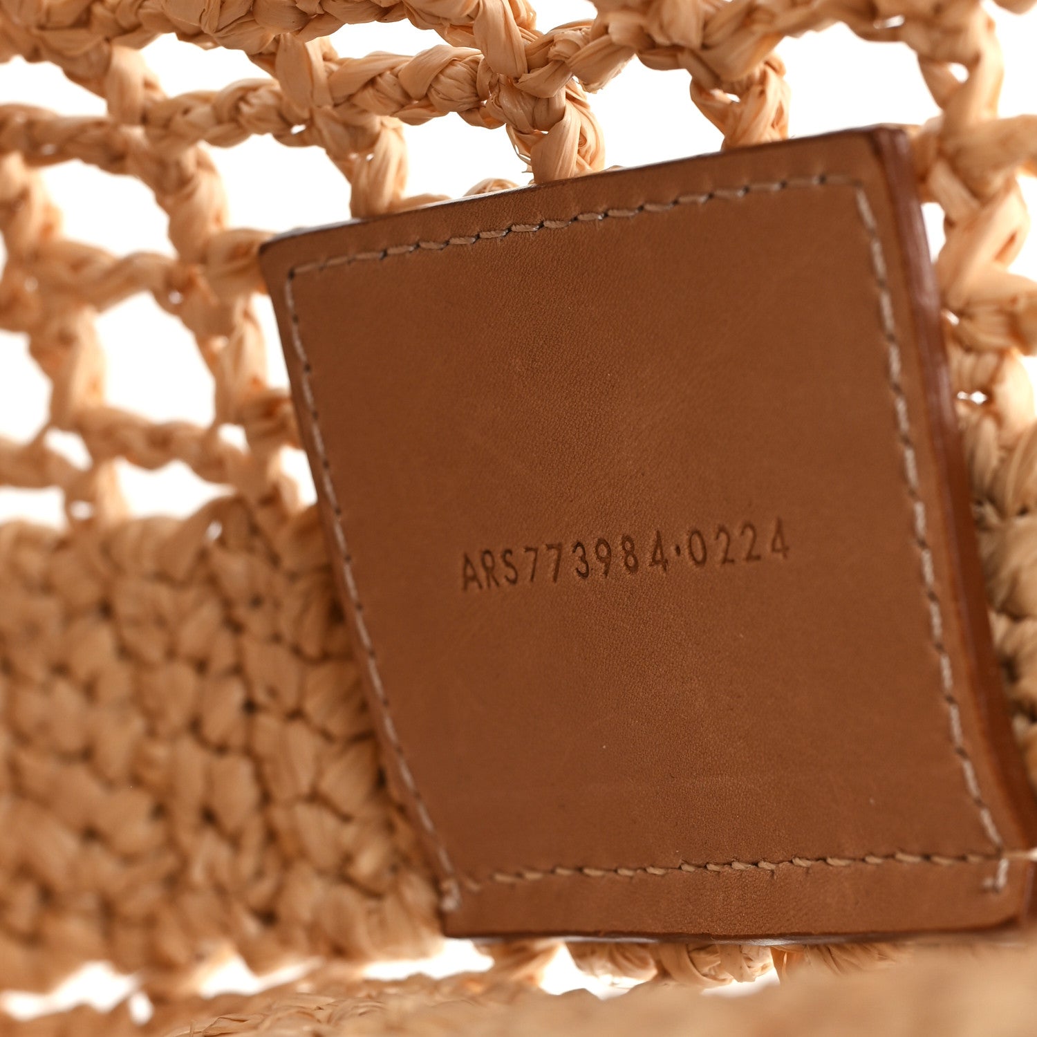 Saint Laurent Raffia Calfskin Oxalis Shoulder Bag Naturale 7 of 10