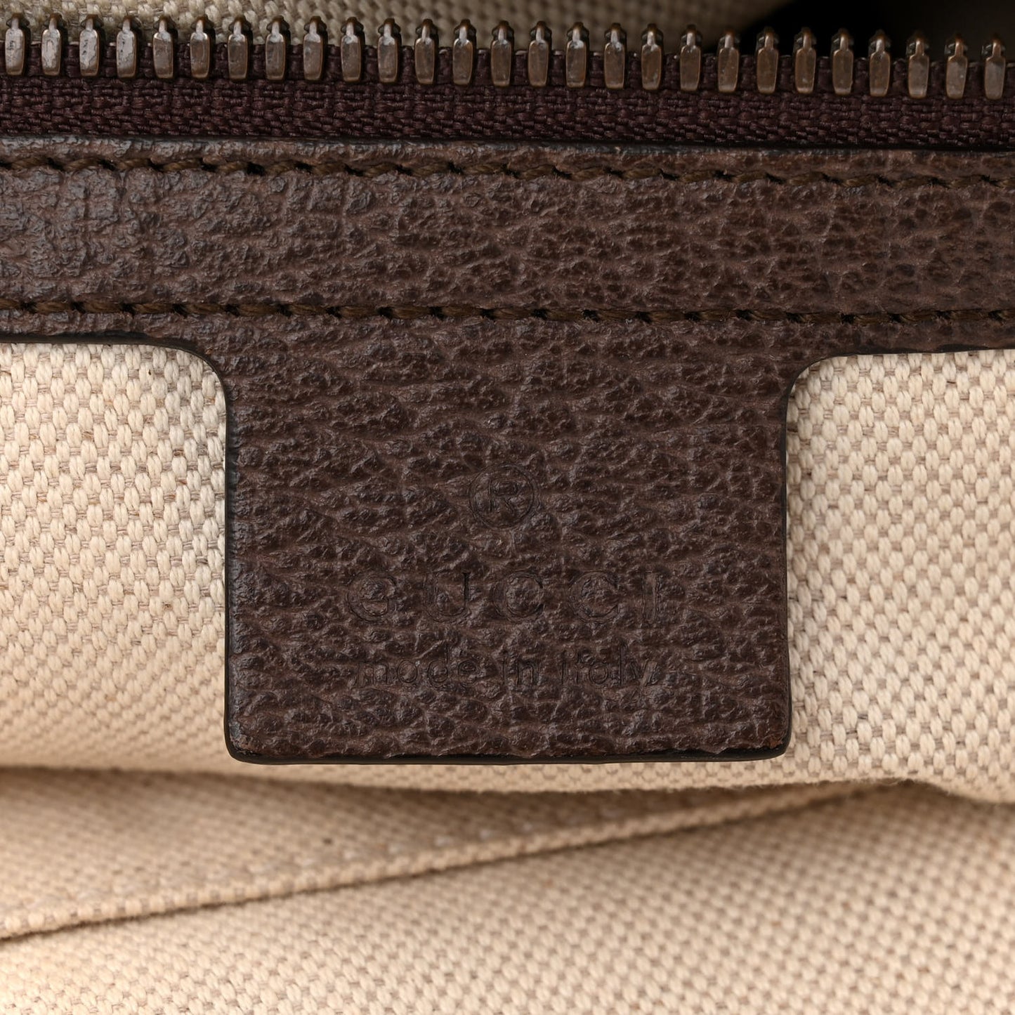 GG Supreme Monogram Web Medium Ophidia Messenger Bag Brown