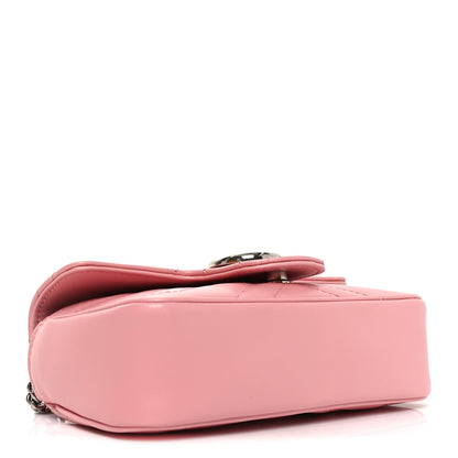 Gucci Calfskin Matelasse Super Mini GG Marmont Shoulder Bag Wild Rose 4 of 11
