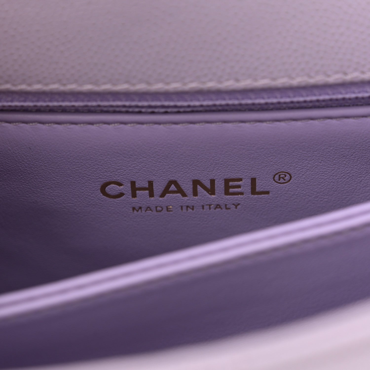 Chanel Caviar Quilted Mini Coco Handle Flap Light Purple 6 of 12