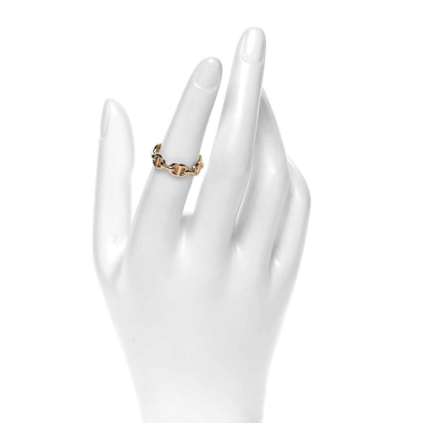 18K Rose Gold PM Chaine D'Ancre Enchainee Ring 52 6