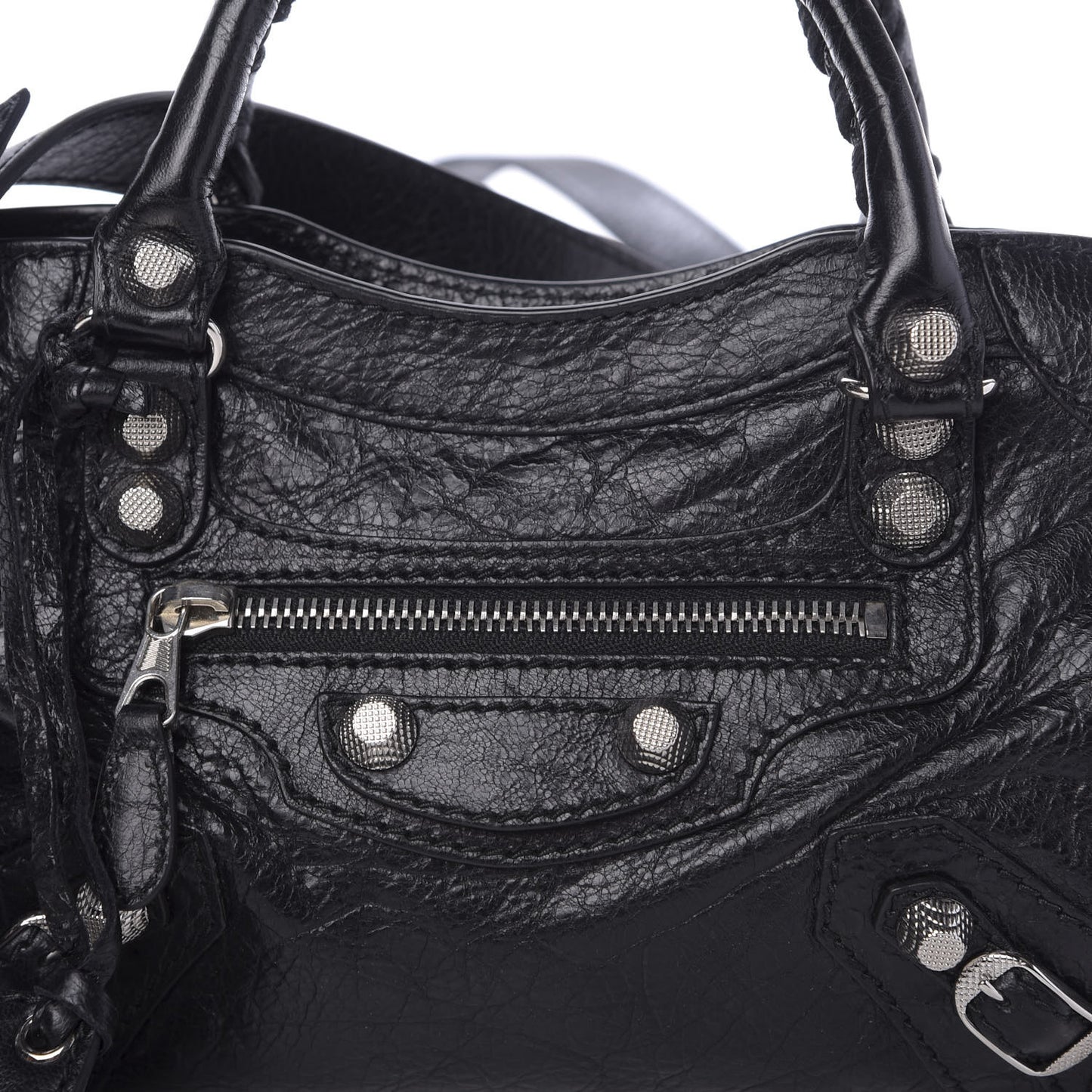 Agneau Giant 12 Silver Hardware Mini City Black