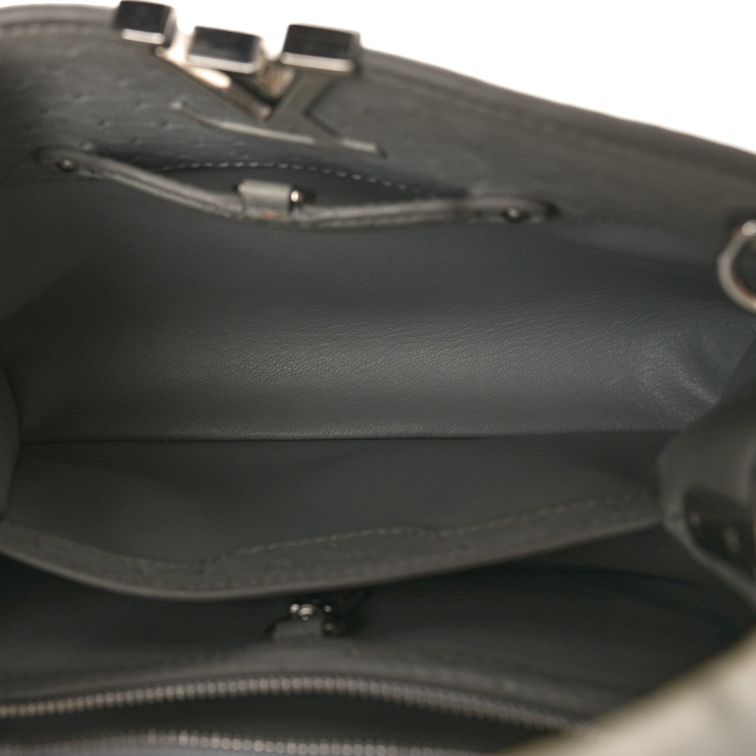 Louis Vuitton Ostrich Capucines BB Gris 5 of 9