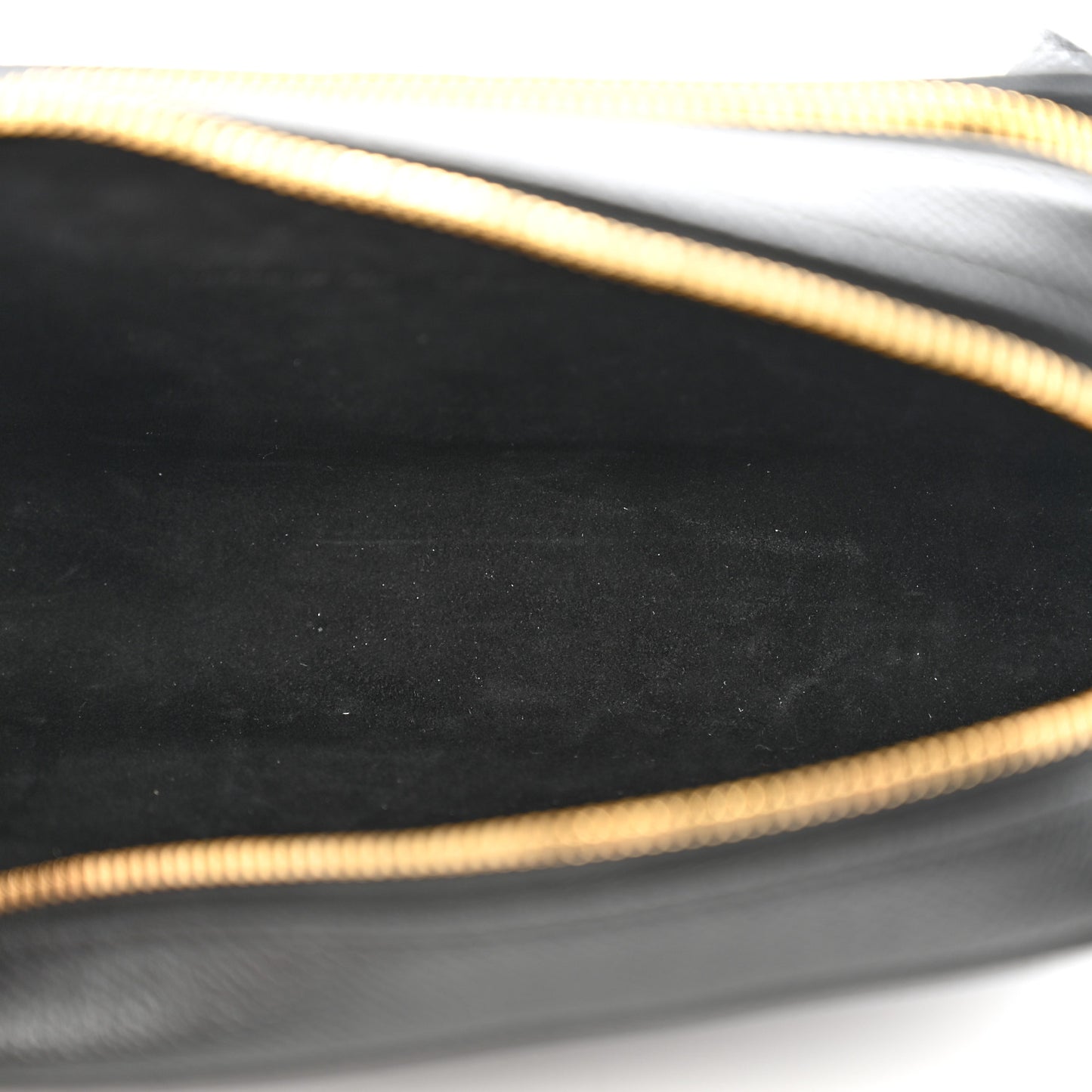 Grained Calfskin Caro Double Pouch Black