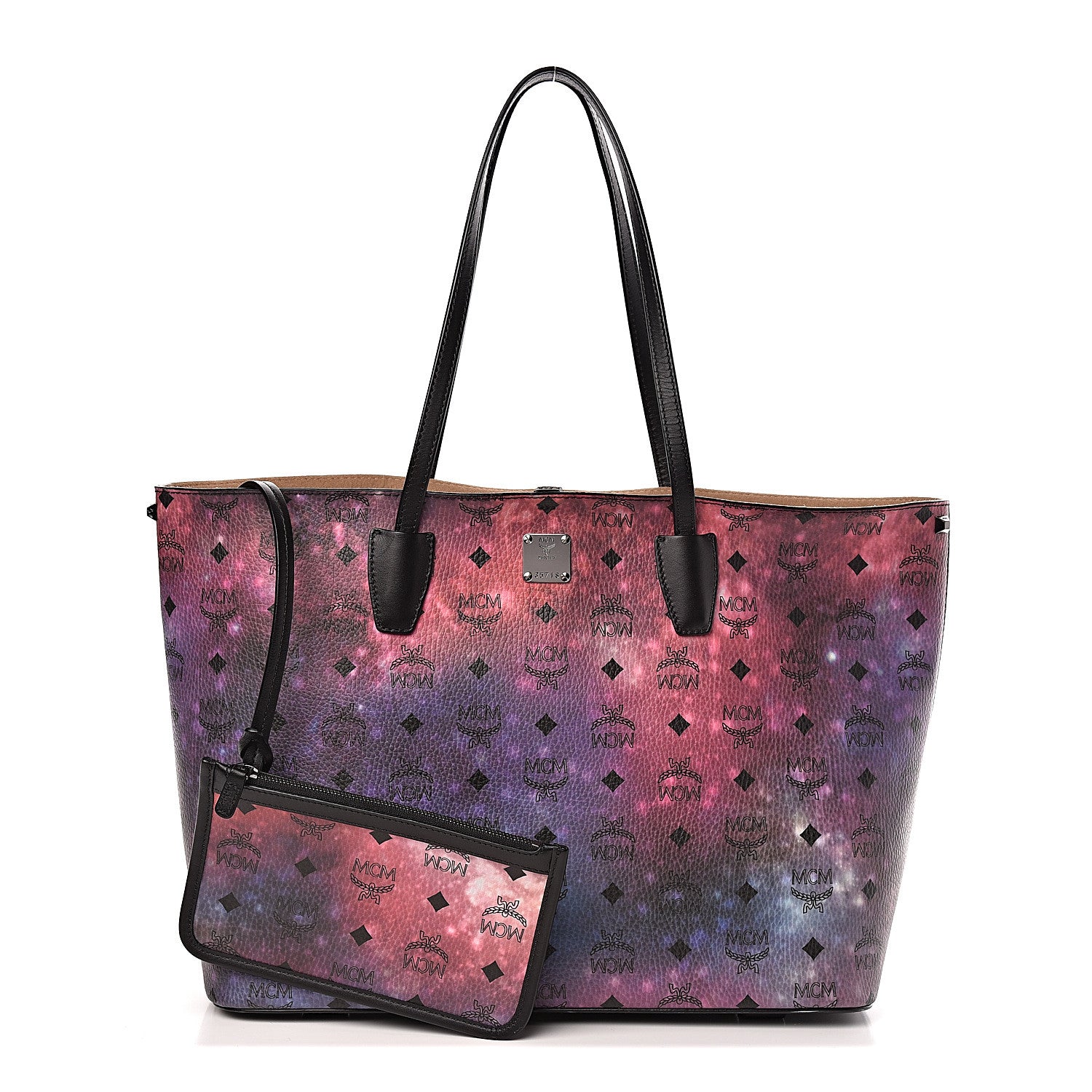 MCM Galaxy Visetos Medium Shopper Tote Multicolor 1 of 12