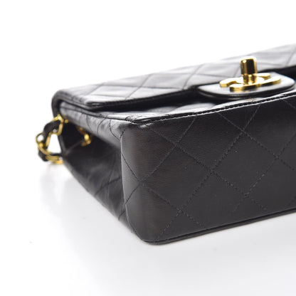 Chanel Lambskin Quilted Mini Square Flap Black 5 of 10