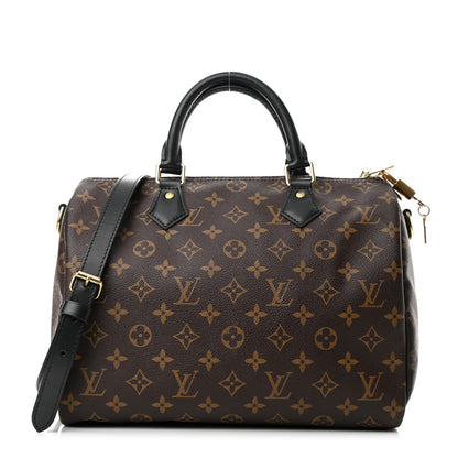 Louis Vuitton Monogram My World Tour Speedy Bandouliere 30 Black 1 of 14