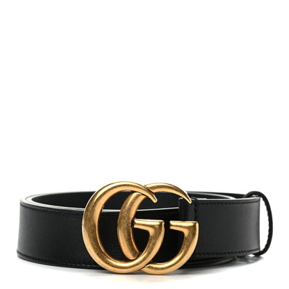 Gucci Calfskin Double G 30mm Belt 75 30 Black 1 of 4