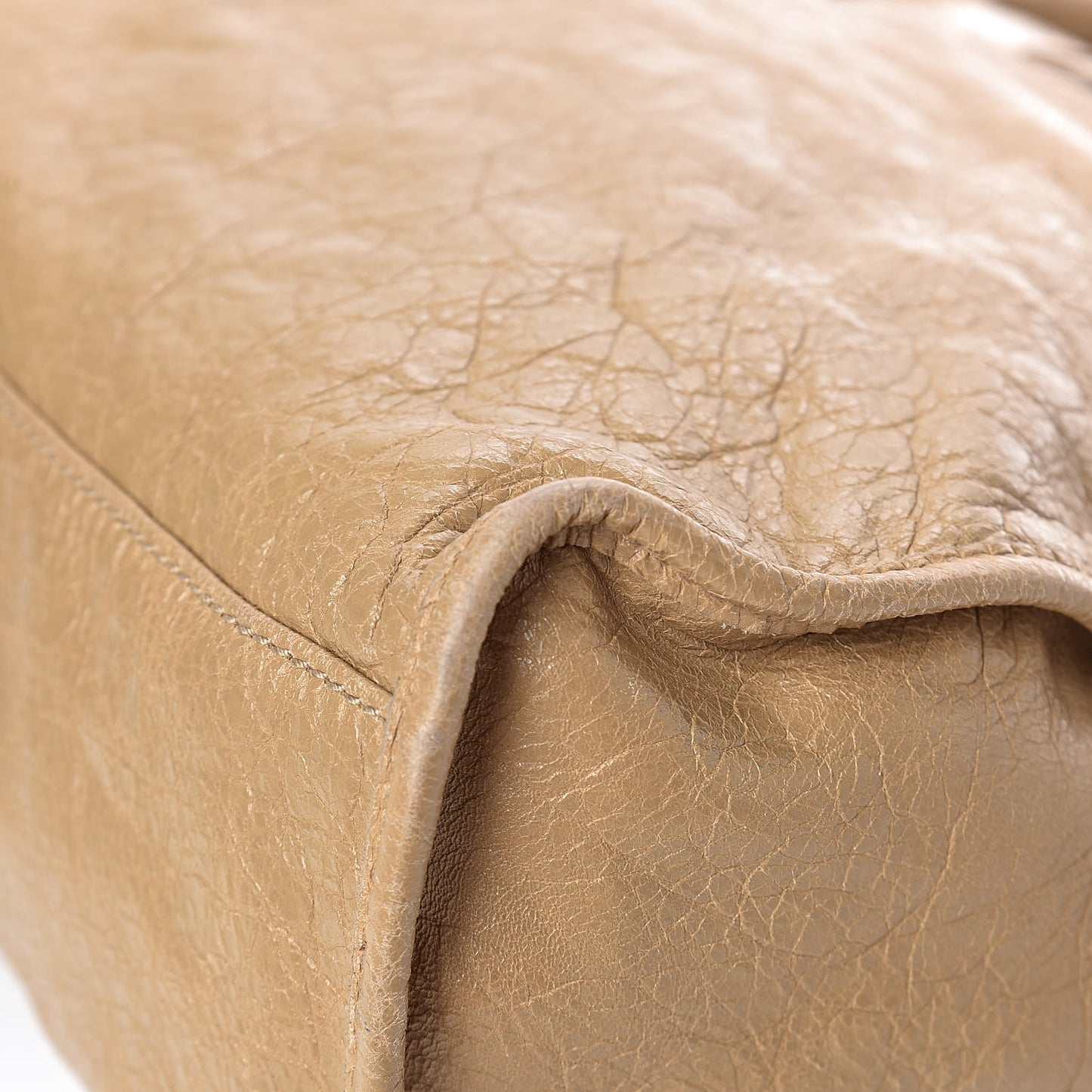 Agneau Giant 12 Gold Hardware City Beige Nougatine
