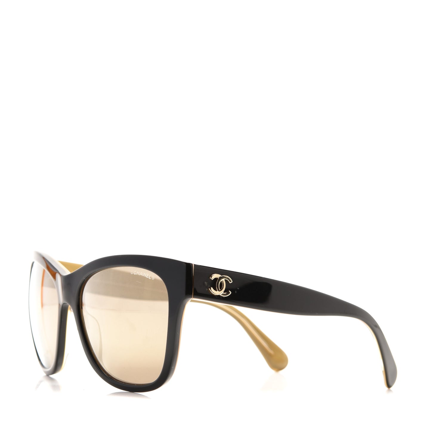 Acetate Square CC Sunglasses 5380 Black