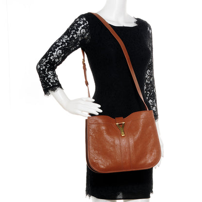 Saint Laurent Leather Medium Chyc Shoulder Bag Whiskey 2 of 10