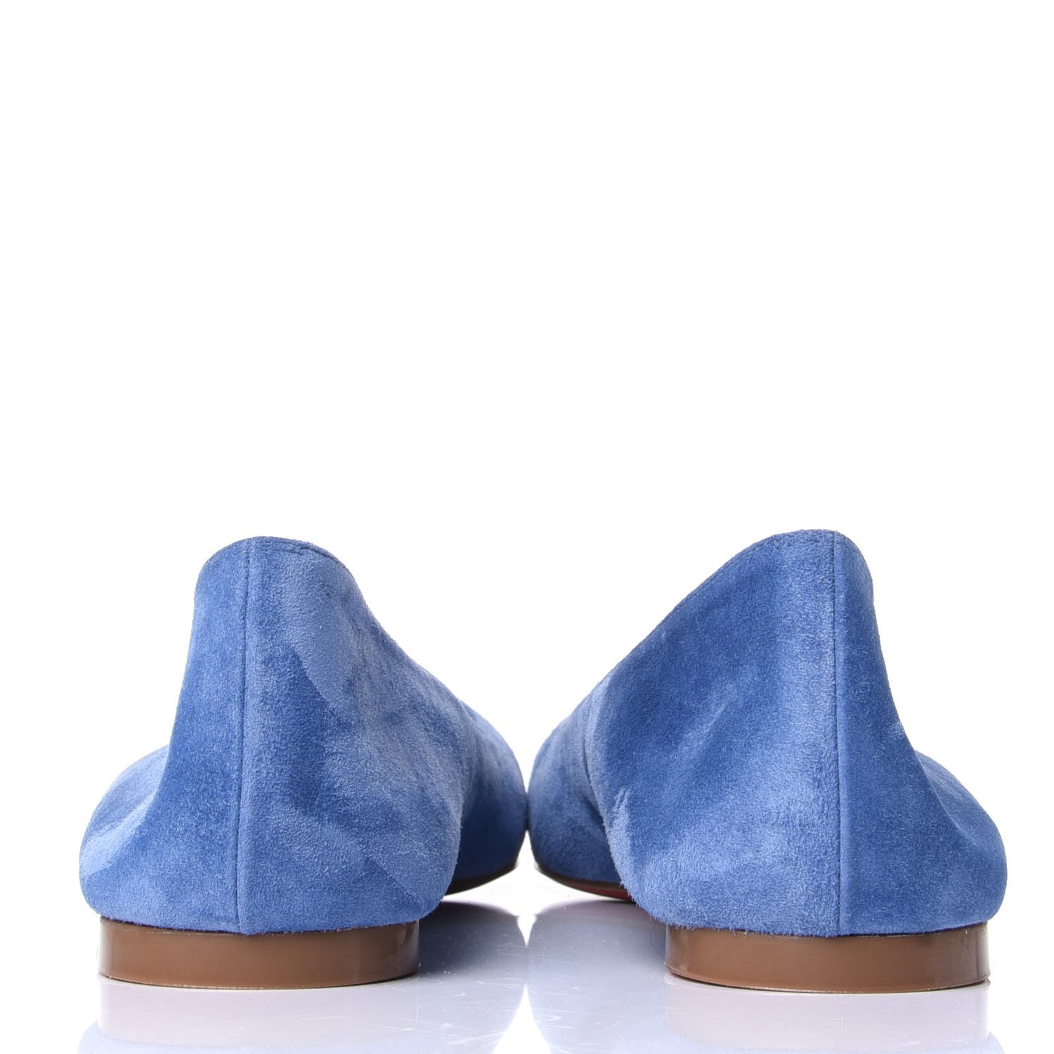 Christian Louboutin Veau Velours Ballalla Pointy Toe Flats 40 Jeans 6 of 10