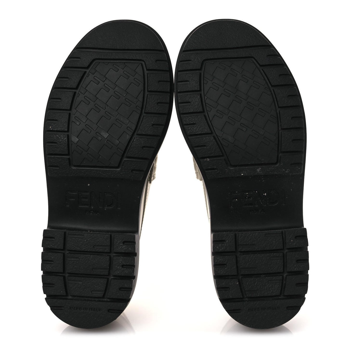 Vitello Abrasivato Fendigraphy 50mm Loafers 37.5 Blanco Babe