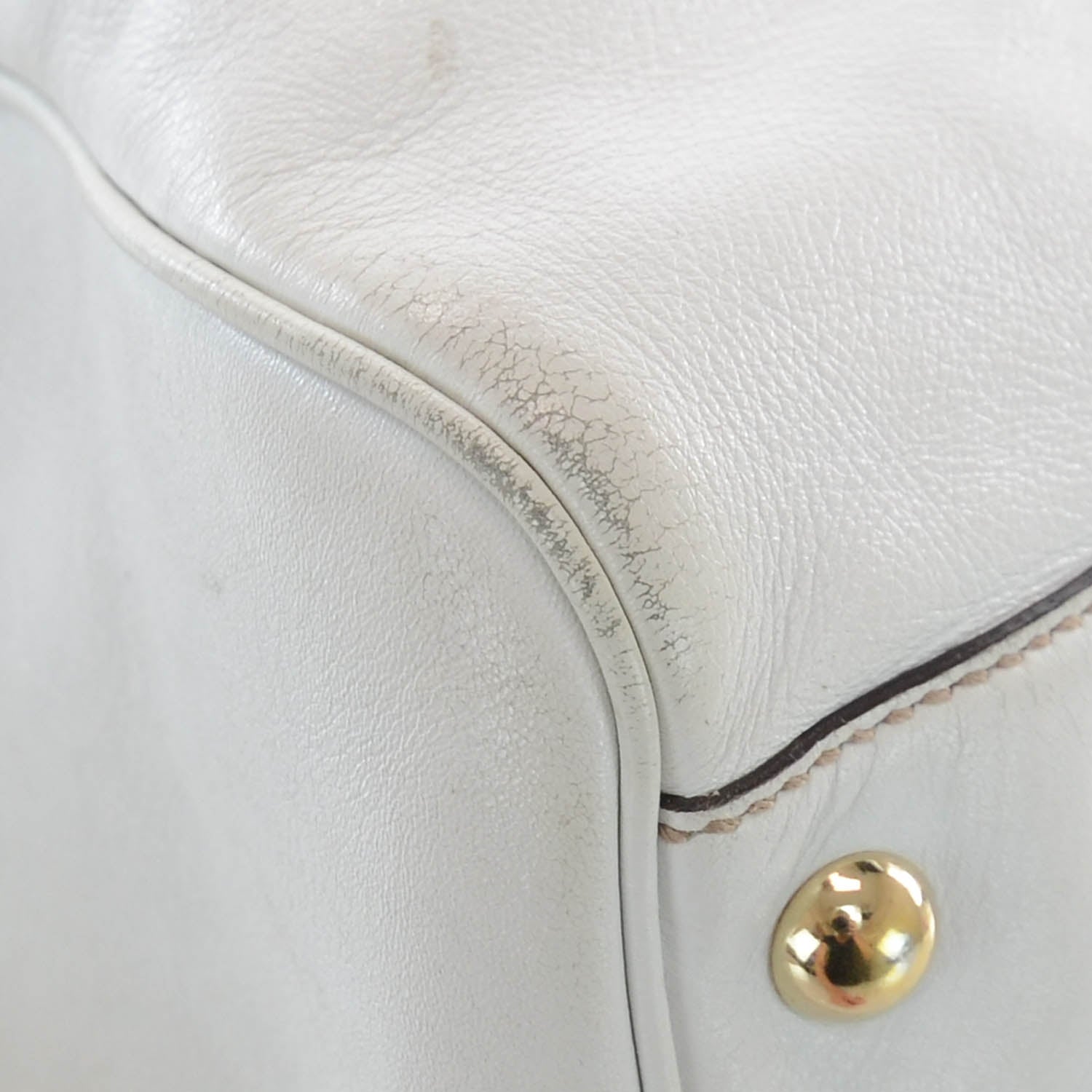 Gucci Leather Britt Large Boston White 8 of 14