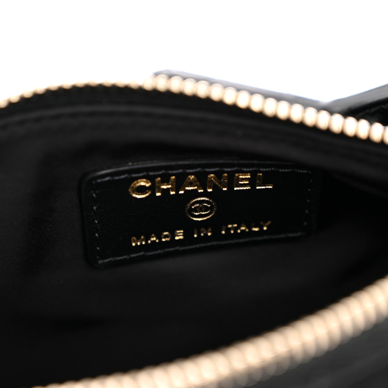 Chanel Velvet Effect Nylon Shiny Crumpled Calfskin Mini Quilted Chanel 25 Clutch With Chain Black 7 of 11