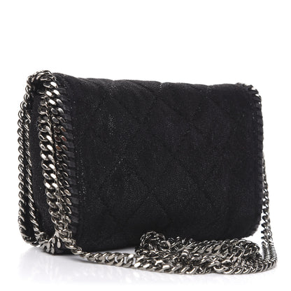Stella McCartney Shaggy Deer Quilted Falabella Crossbody Bag Black 2 of 8
