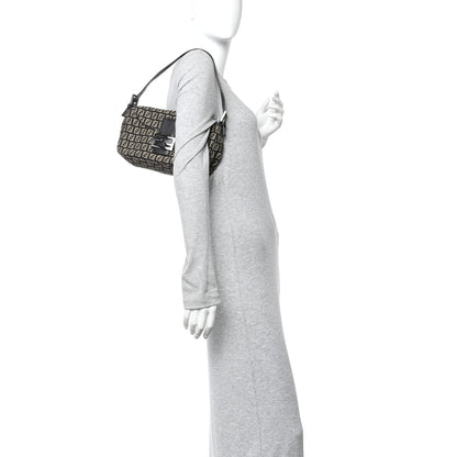 Fendi Zucchino Vitello Baguette Mogano Panna Bruciato 2 of 9