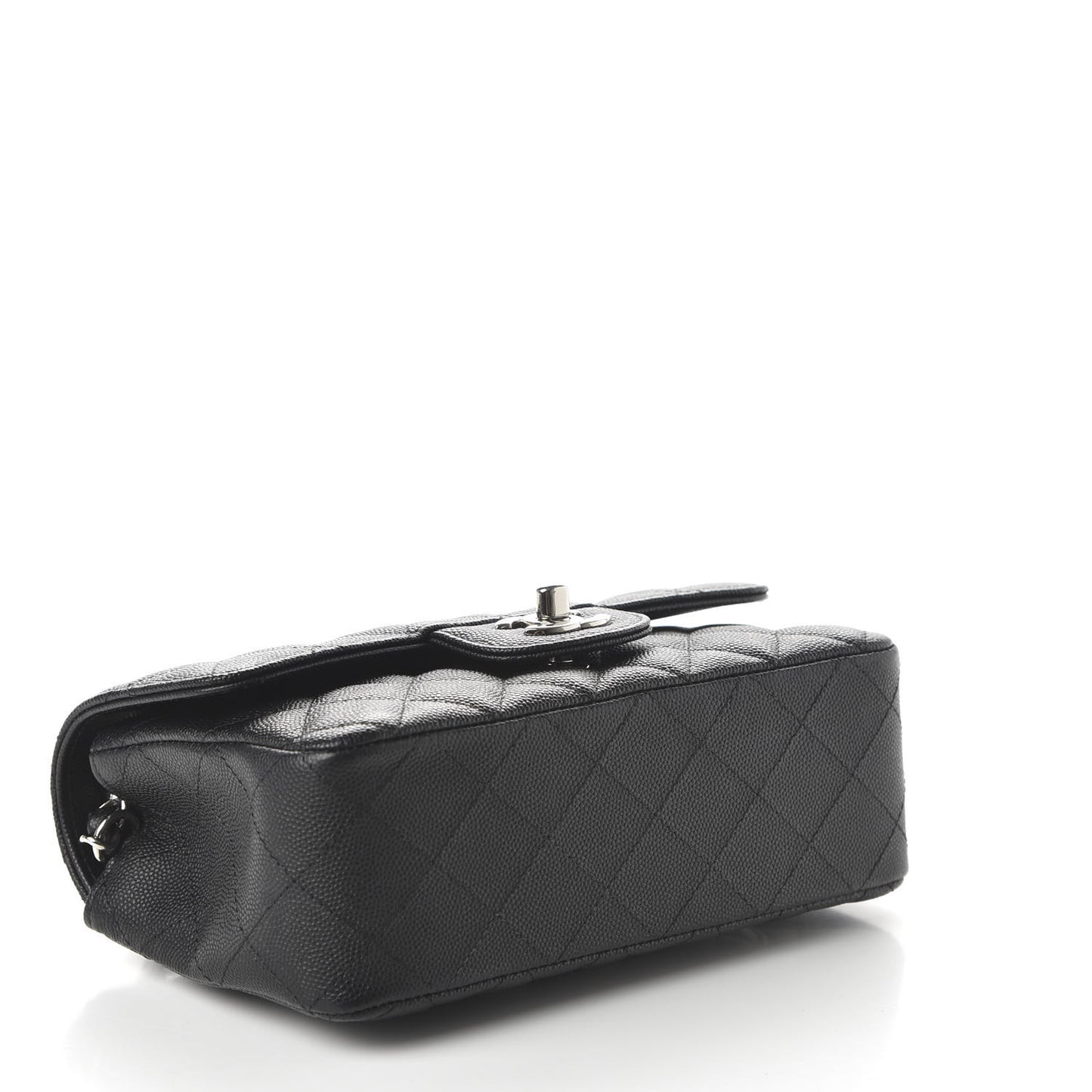 Caviar Quilted Mini Rectangular Flap Black