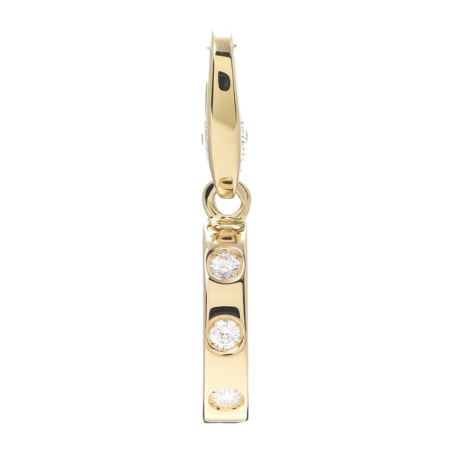 Cartier 18K Yellow Gold Diamond LOVE Ring Charm 1 of 5
