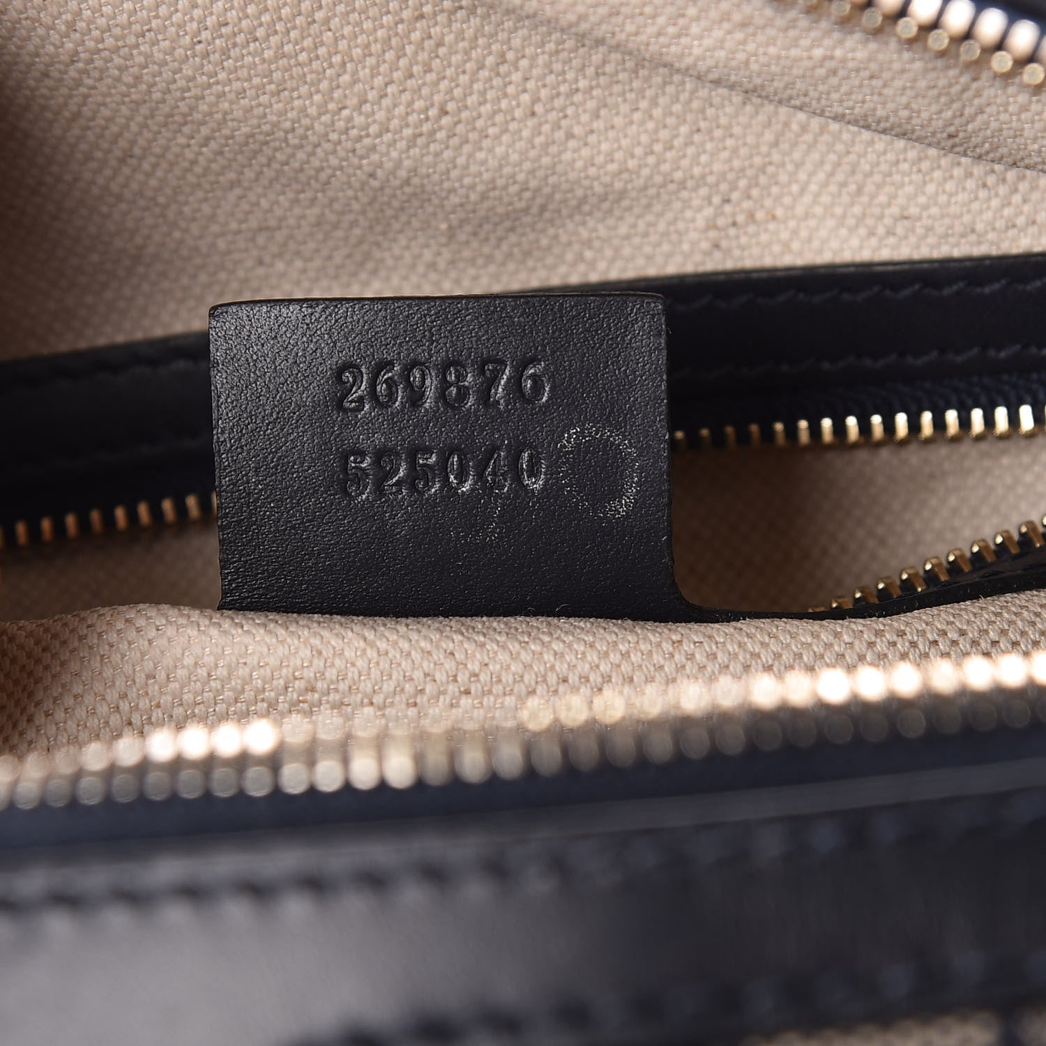 Gucci Monogram Vintage Web Small Boston Navy 8 of 10