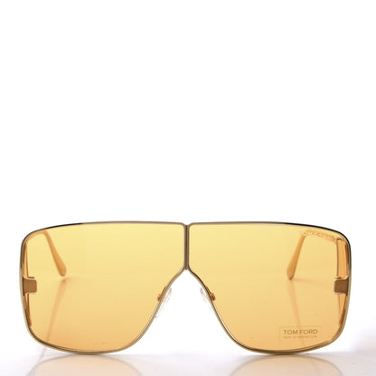Tom Ford Square Spector Sunglasses TF 708 Gold 2 of 8