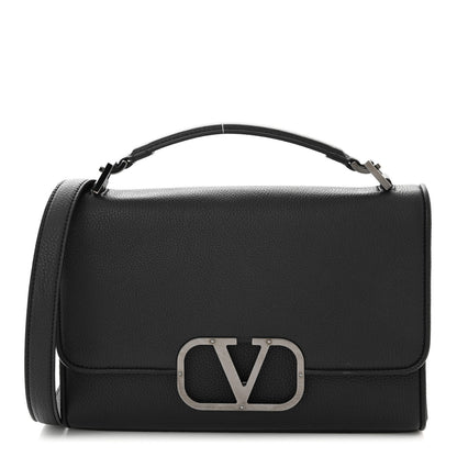 Valentino Garavani Grainy Calfskin Monochrome Bag Black 1 of 9