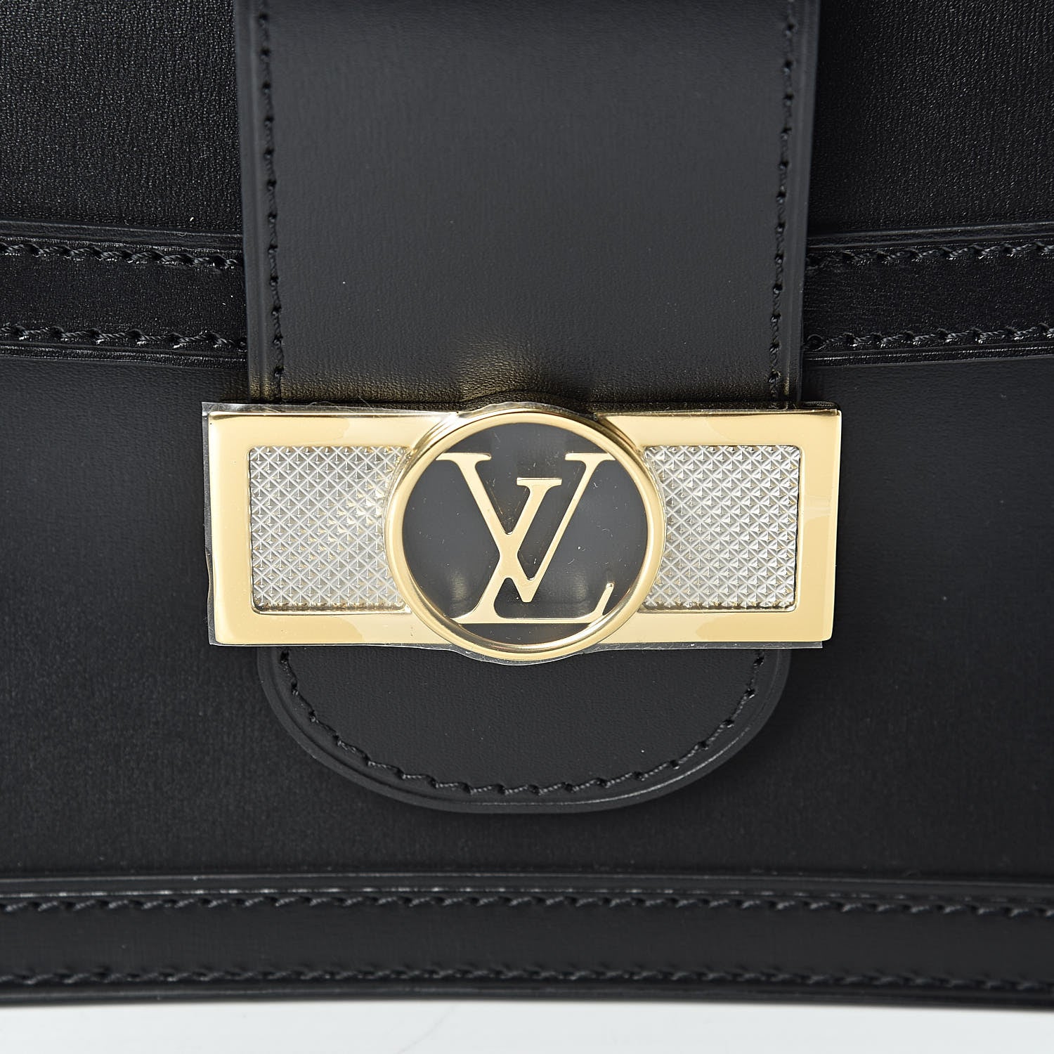 Louis Vuitton Smooth Calfskin Dauphine MM Black 7 of 10