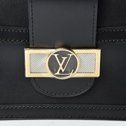 Louis Vuitton Smooth Calfskin Dauphine MM Black 7 of 10