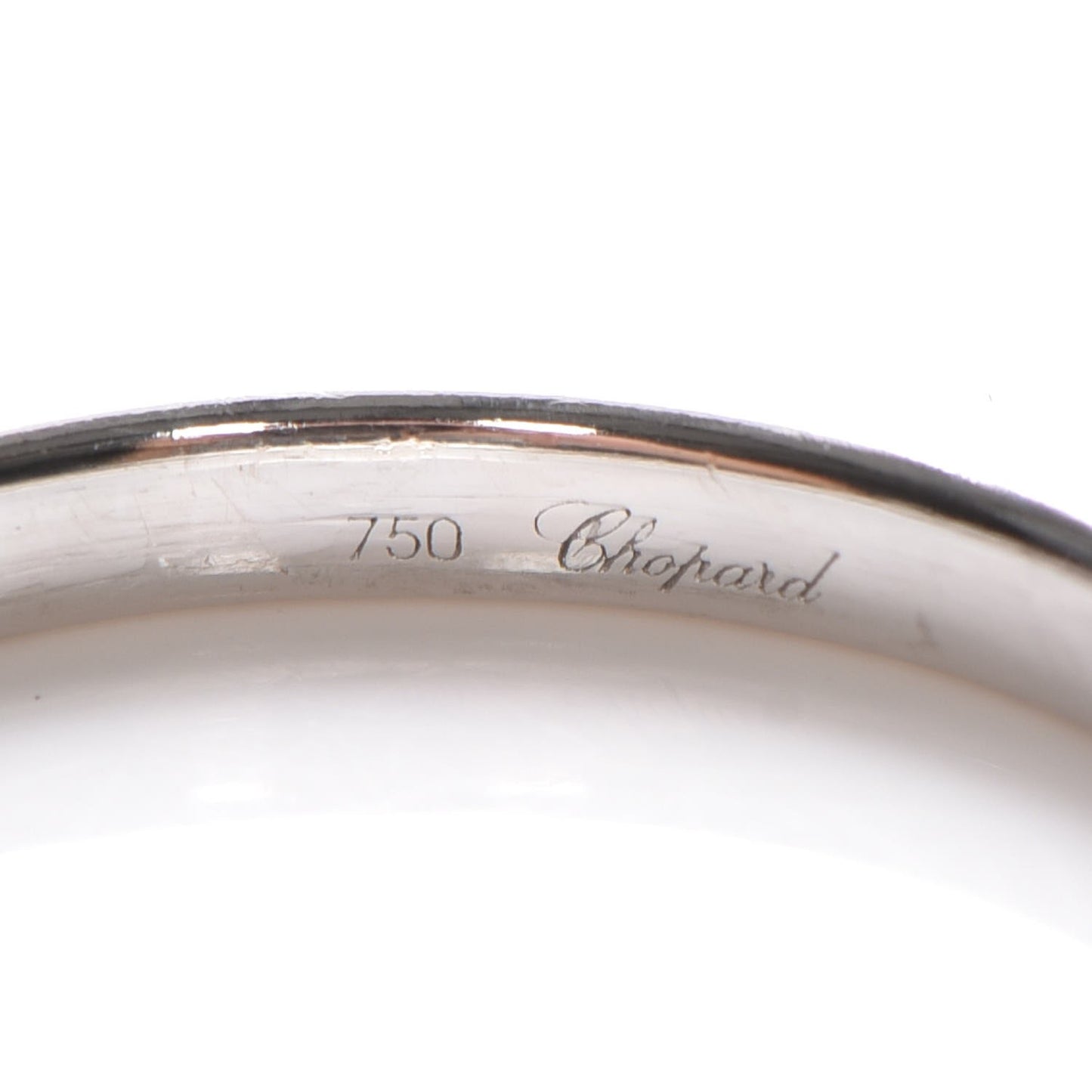 18K White Gold Wedding Band Ring 7
