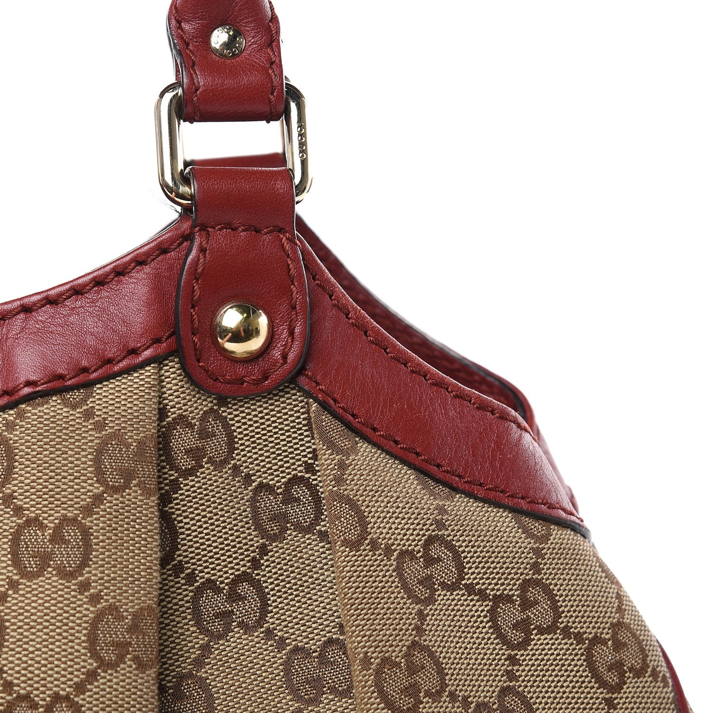 Monogram Medium Sukey Tote Dark Red